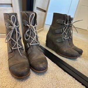 Sorel Brown Lace-Up Boots